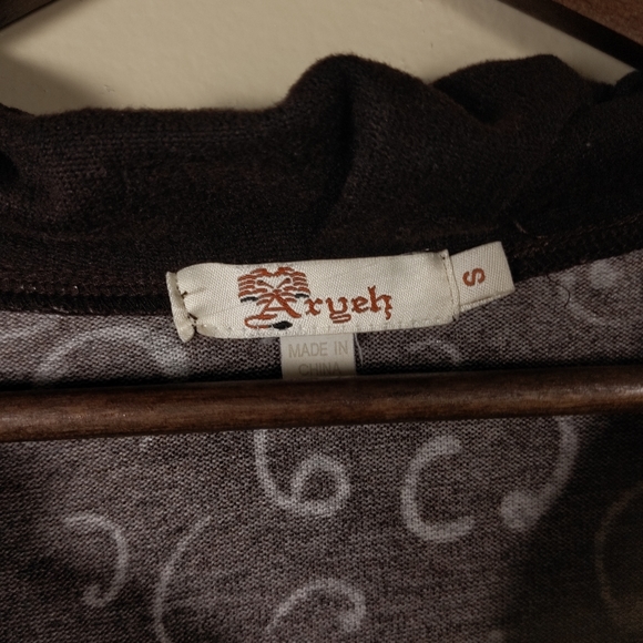 Aryeh for Anthropologie Abstract Cats and Swirls Sweater Dress - Women's Small - Picture 3 of 8